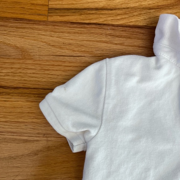 Zara boys white polo shirt with short sleeve. Size 6 - Picture 3 of 7